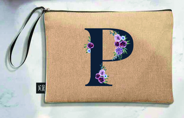Sac à main Lettre P (Modèles variés) (25 × 18 × 1 cm)